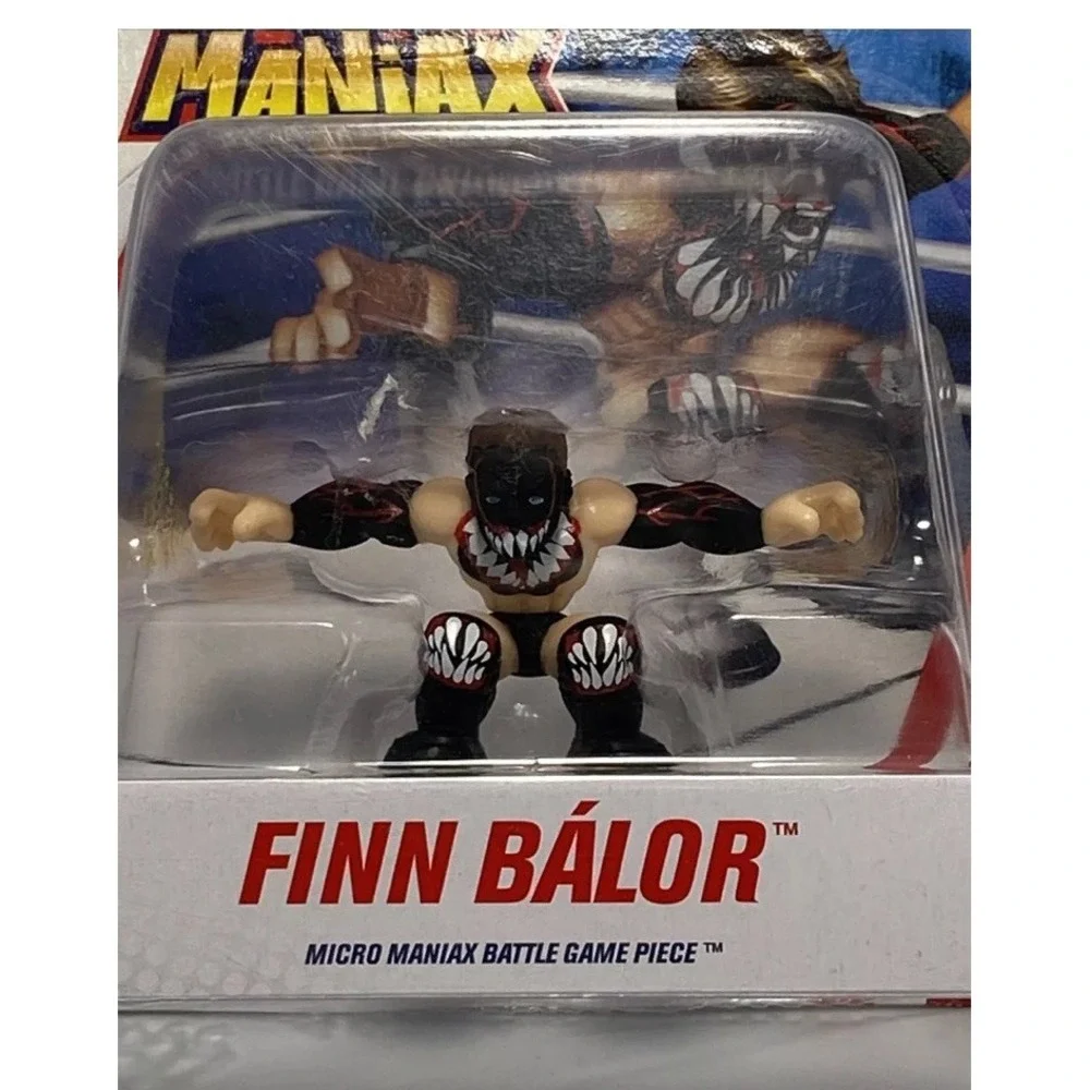 WWE MICRO MANIAX‎ SERIES 1 Finn Balor NEW RAW WRESTLEMANIA  Flyer box damage